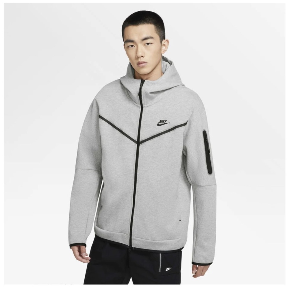 Nike Gray Performance Jacket with Tech Fleece